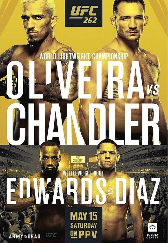 UFC 262 results poster