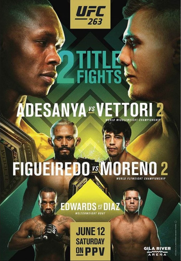 UFC 263 results poster