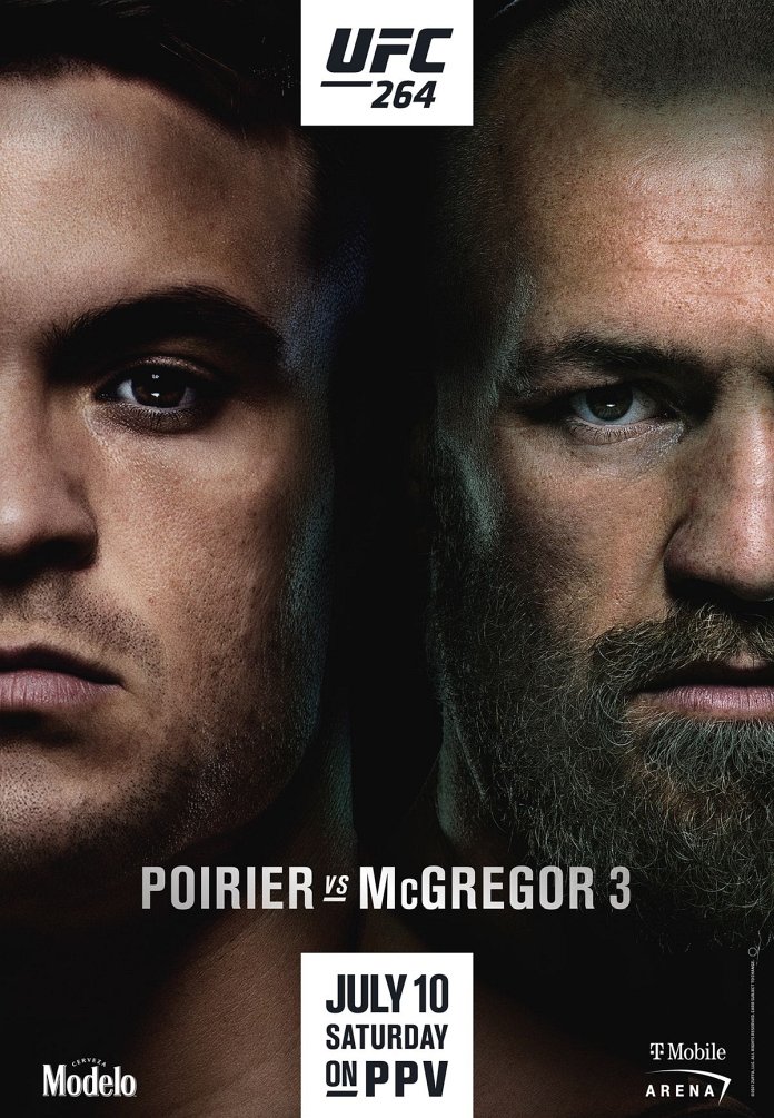 UFC 264 results poster