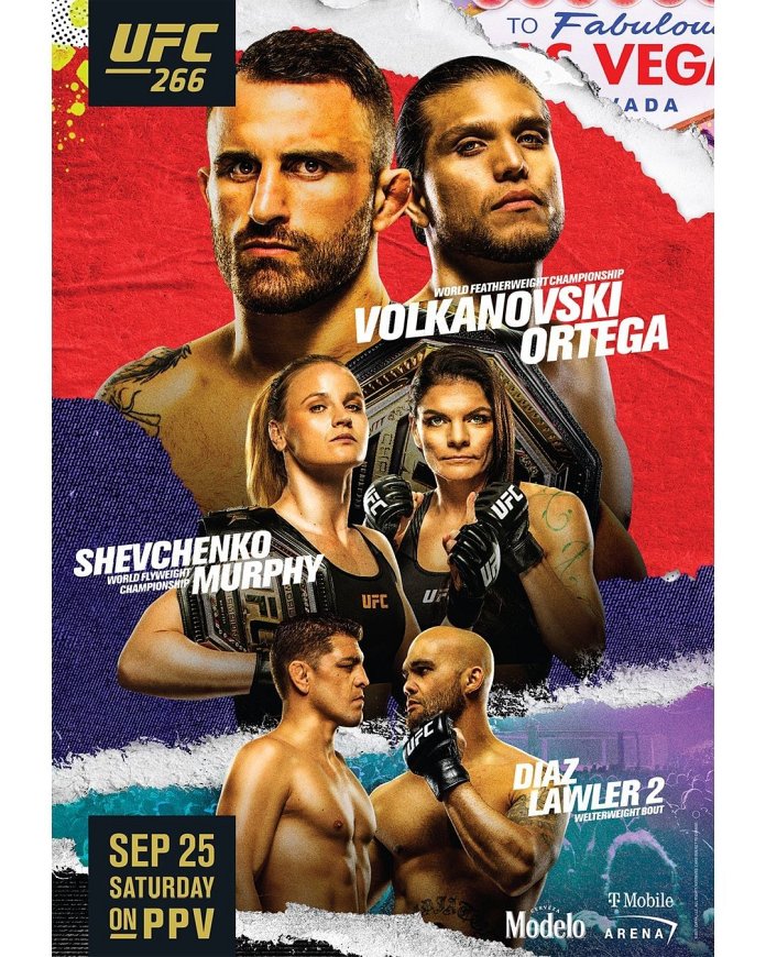 new UFC 266 poster