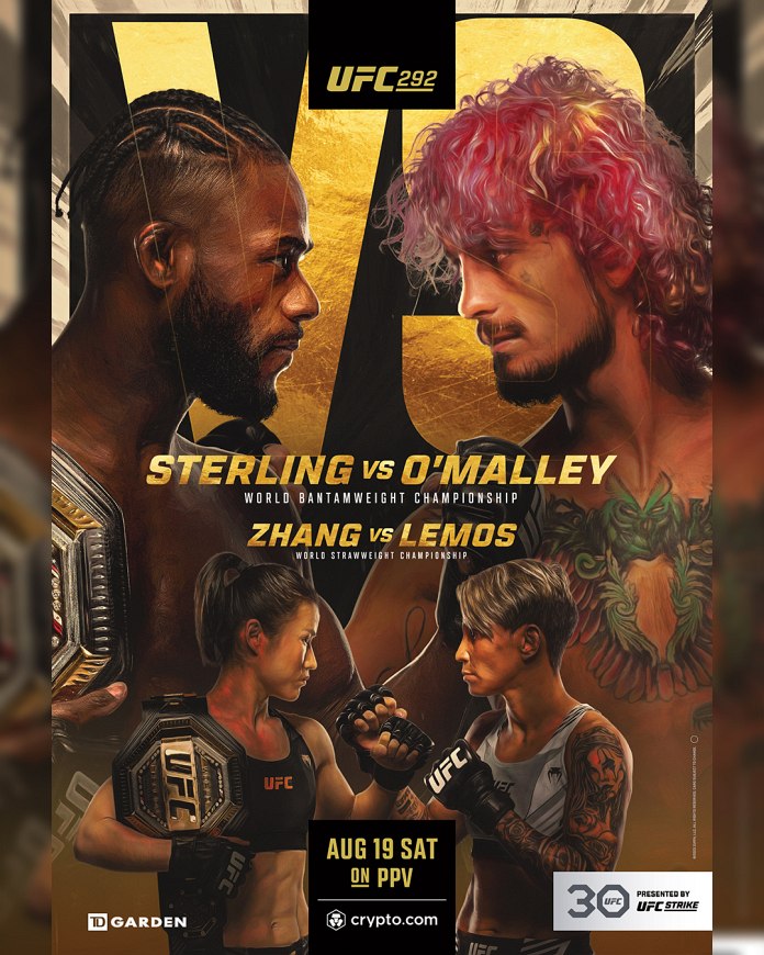 UFC 292 results poster