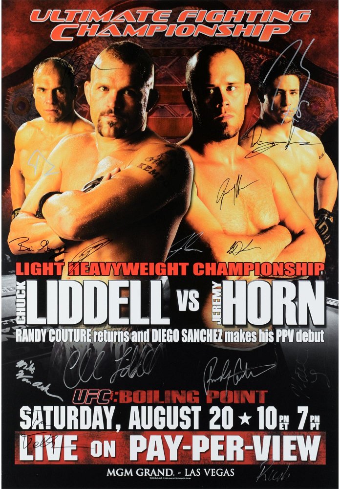 UFC 54 results poster