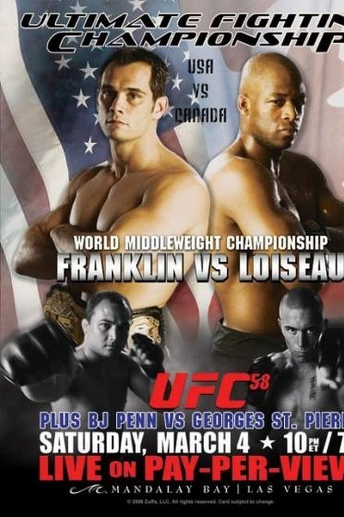 UFC 58 results poster