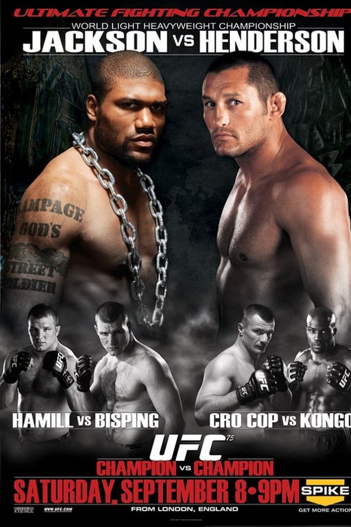 UFC 75 results poster