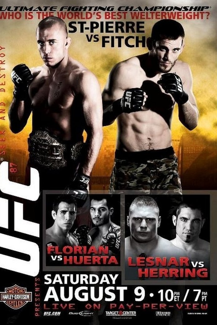 UFC 87 results poster