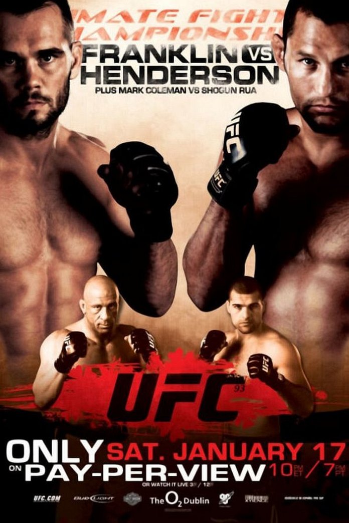 UFC 93 results poster