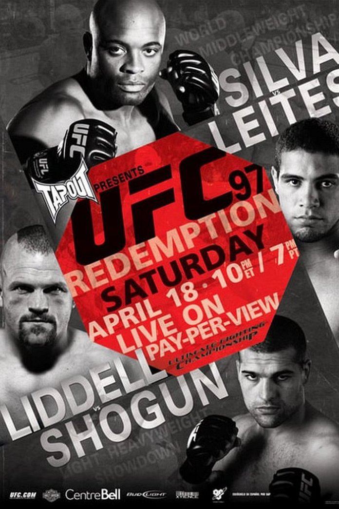 UFC 97 results poster