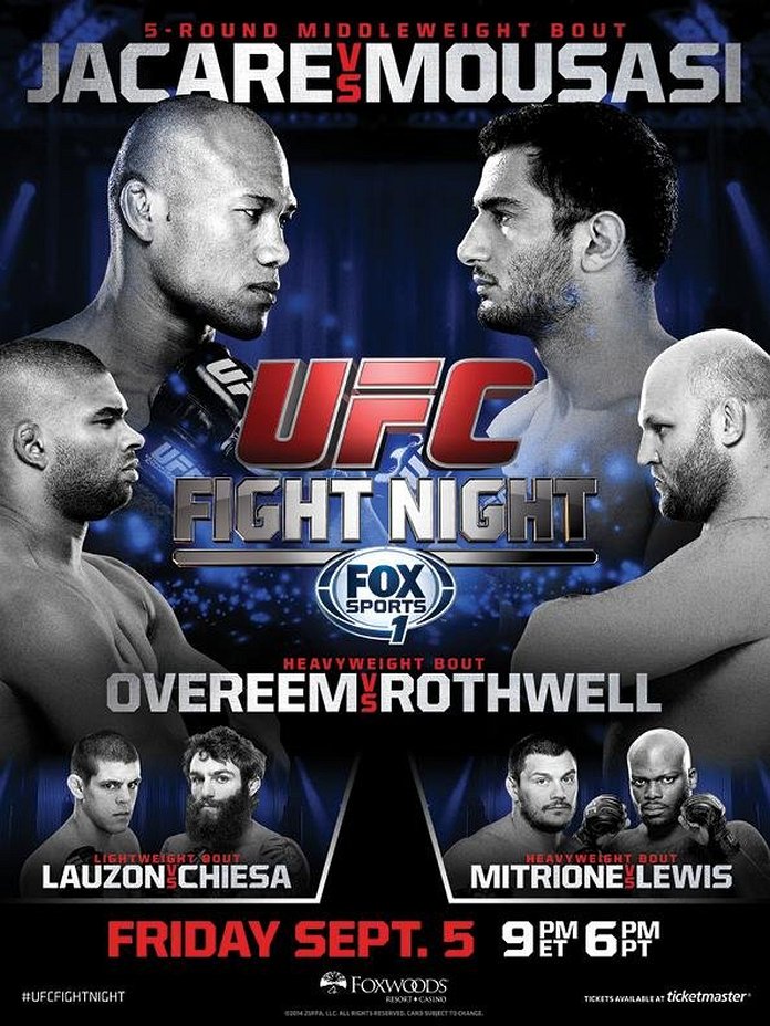 UFC Fight Night 50 Fight Card Main Card & Prelims Lineup