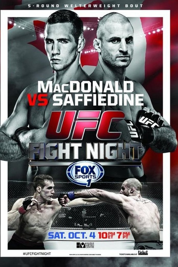 UFC Fight Night 54: MacDonald vs. Saffiedine poster