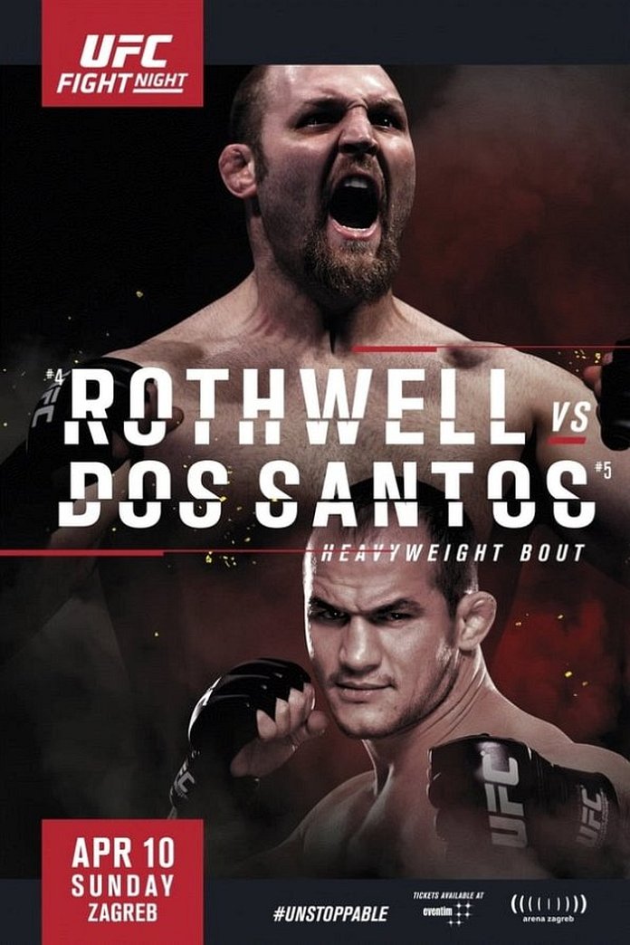 UFC Fight Night 86: Rothwell vs. dos Santos poster