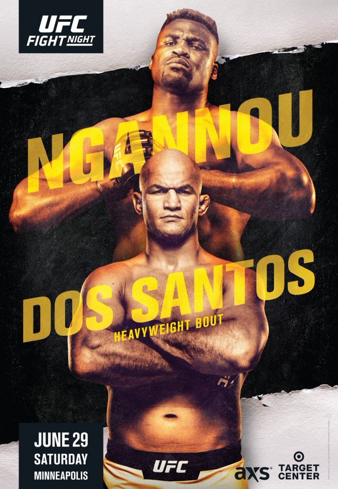 UFC on ESPN 3: Ngannou vs. Dos Santos poster