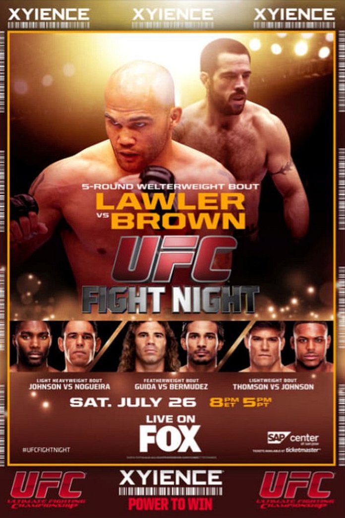 UFC on Fox 12: Lawler vs. Brown poster