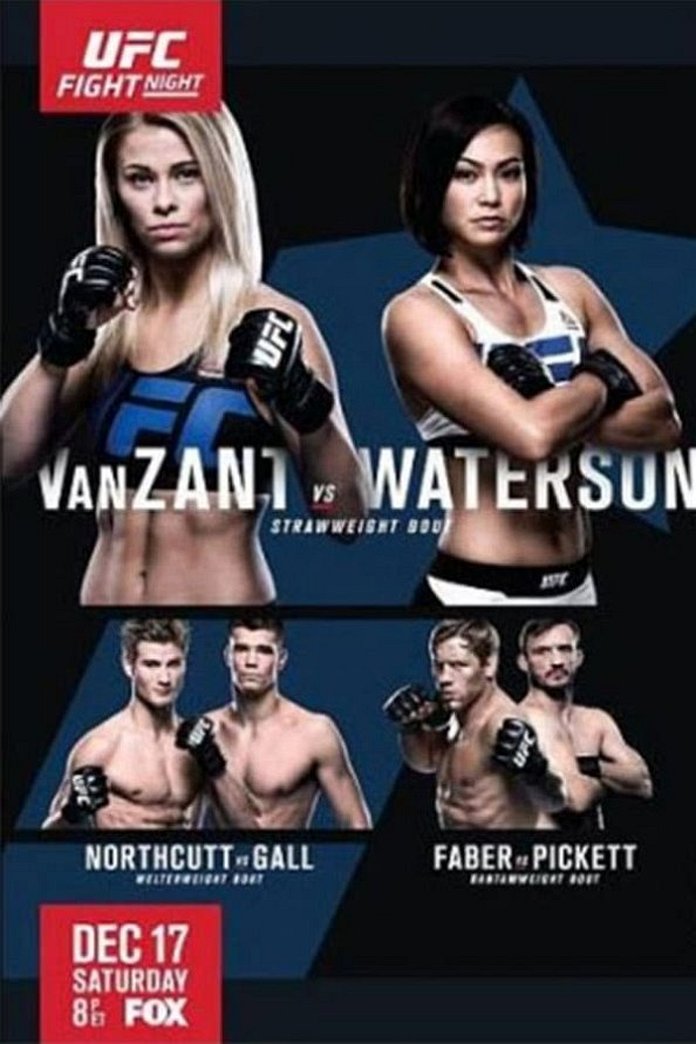 UFC on Fox 22: VanZant vs. Waterson poster