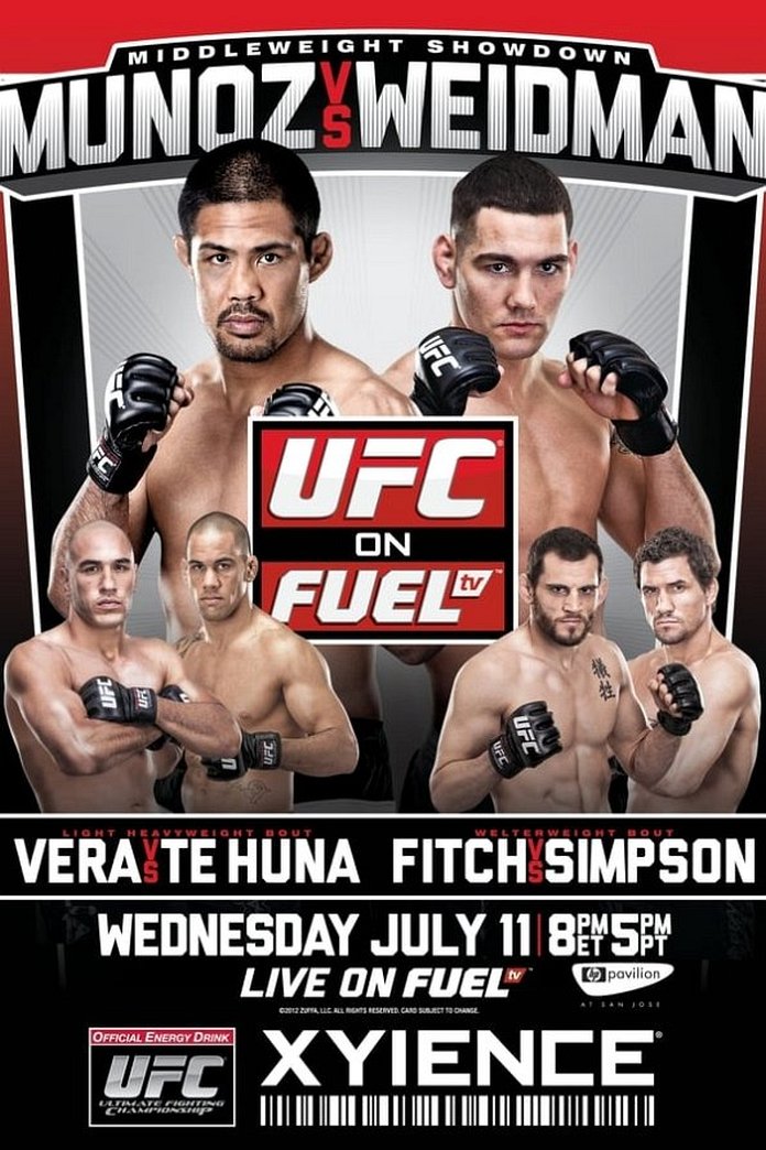 UFC on Fuel TV 4: Muñoz vs. Weidman poster