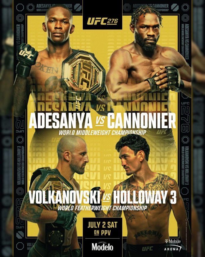 new Adesanya vs. Cannonier poster