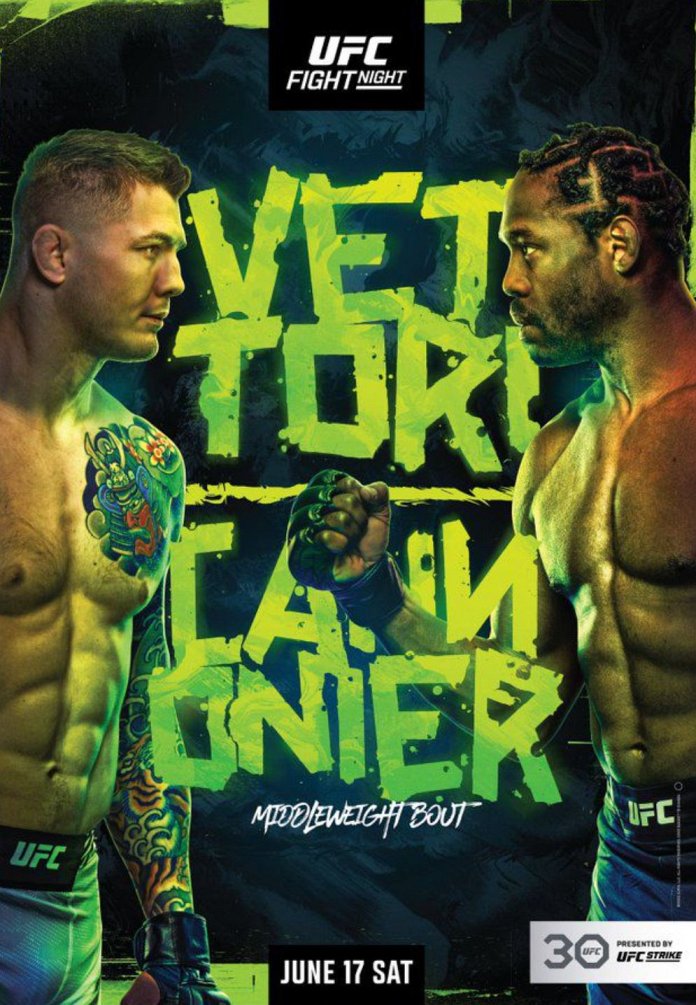 UFC Vegas 75 Fight Card Poster UFC Vegas 75 Fight Card Poster